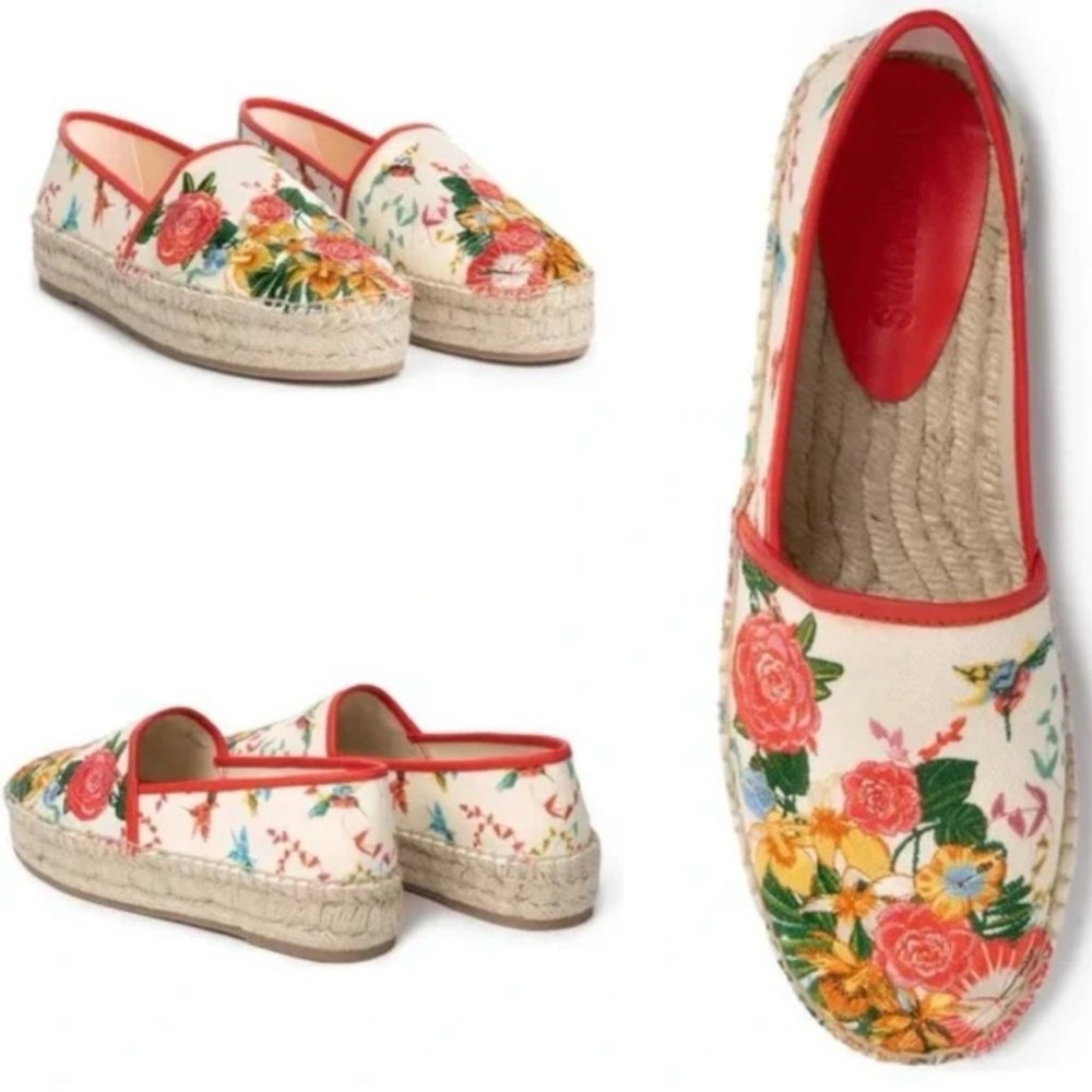 Johnny Was Andra Embroidered Floral Espadrille 8m